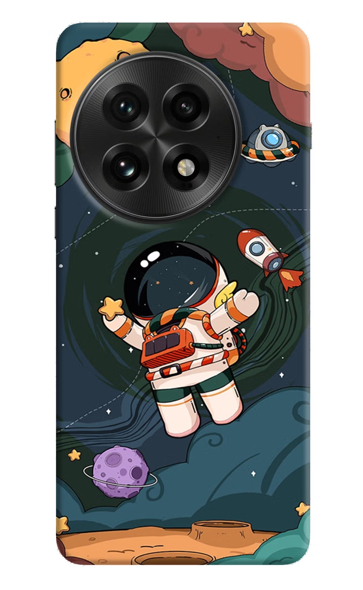 Cartoon Astronaut OnePlus 13 Back Cover