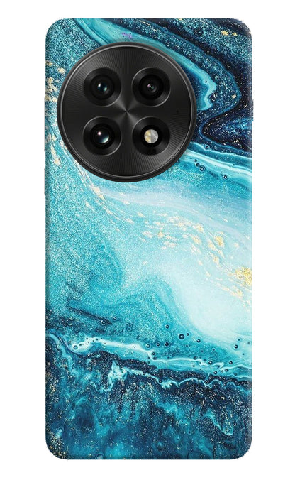 Blue Glitter Marble OnePlus 13 Back Cover