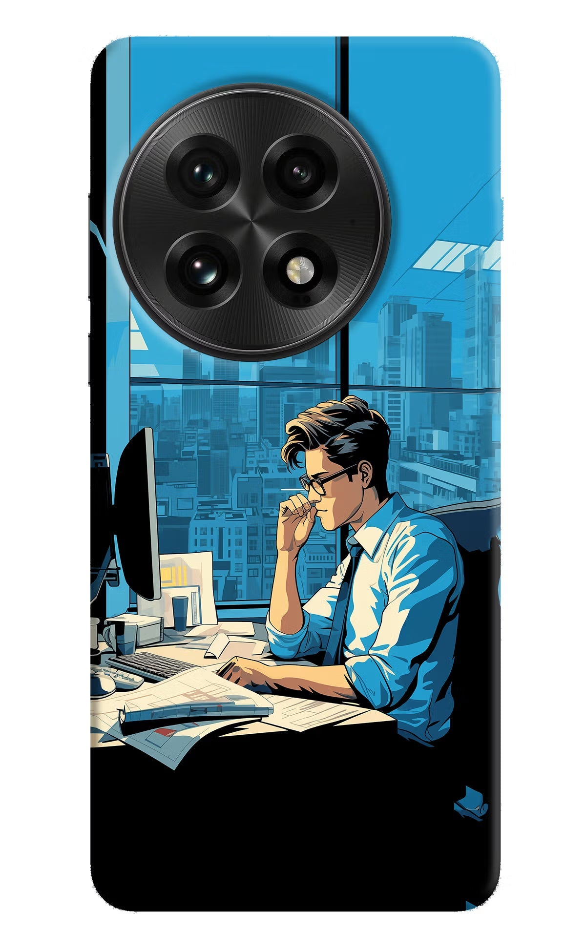 Focused Hustler (AI Generated) OnePlus 13 Back Cover