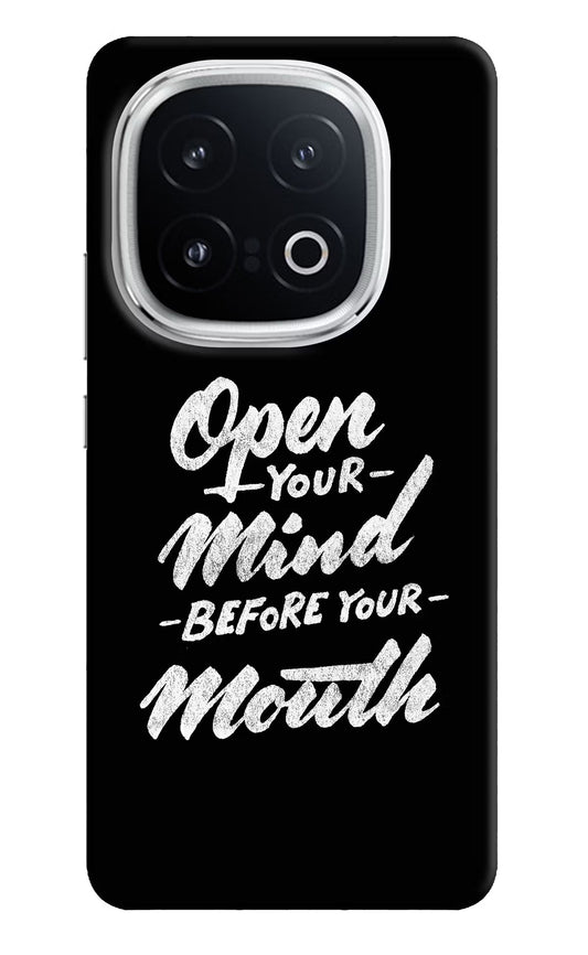 Open Your Mind Before Your Mouth iQOO 13 5G Back Cover