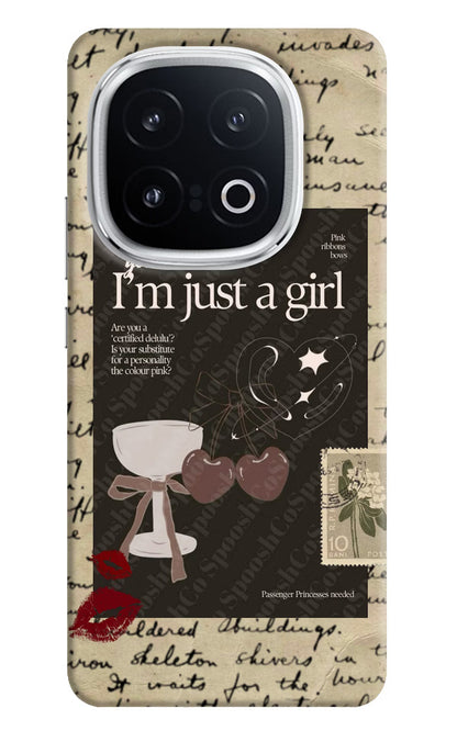 I am just a girl iQOO 13 5G Back Cover