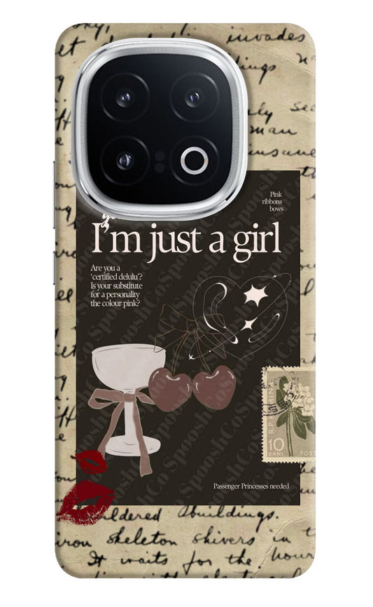 I am just a girl iQOO 13 5G Back Cover