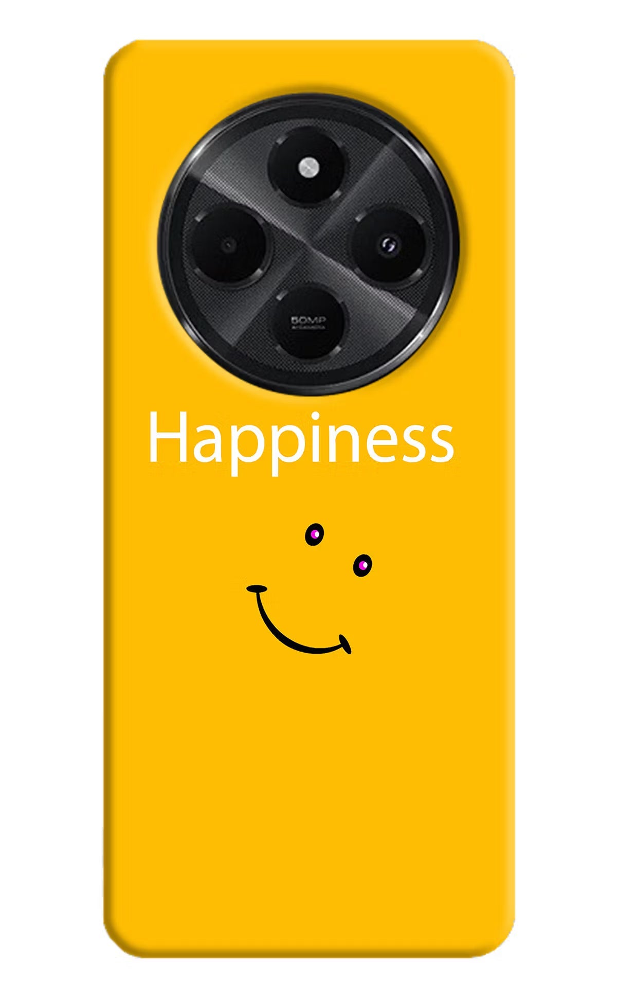 Happiness With Smiley Redmi A4 5G Back Cover