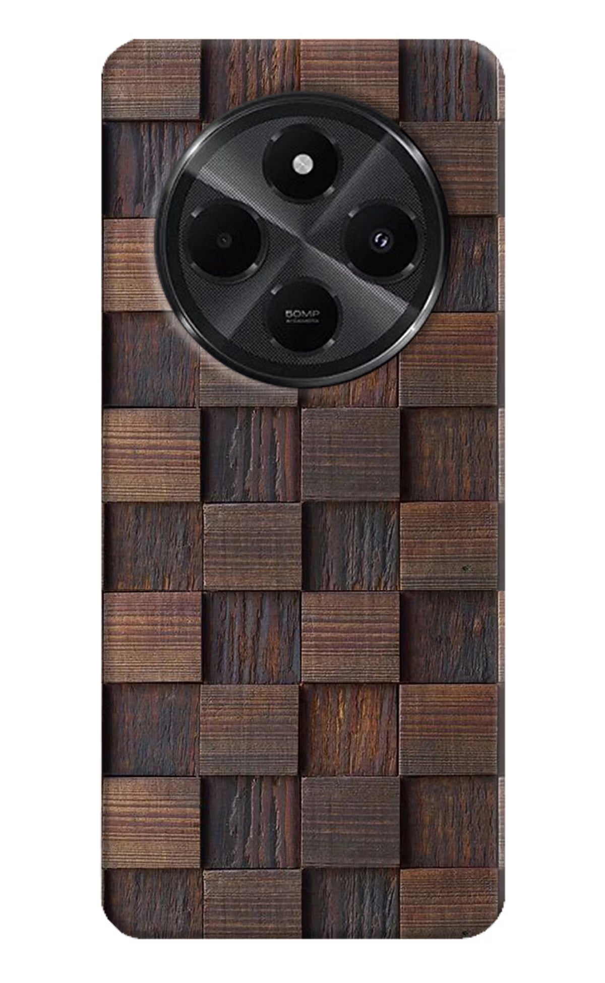 Wooden Cube Design Redmi A4 5G Back Cover