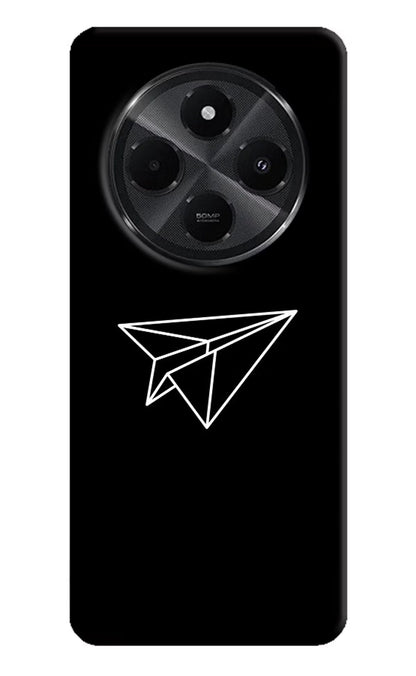 Paper Plane White Redmi A4 5G Back Cover