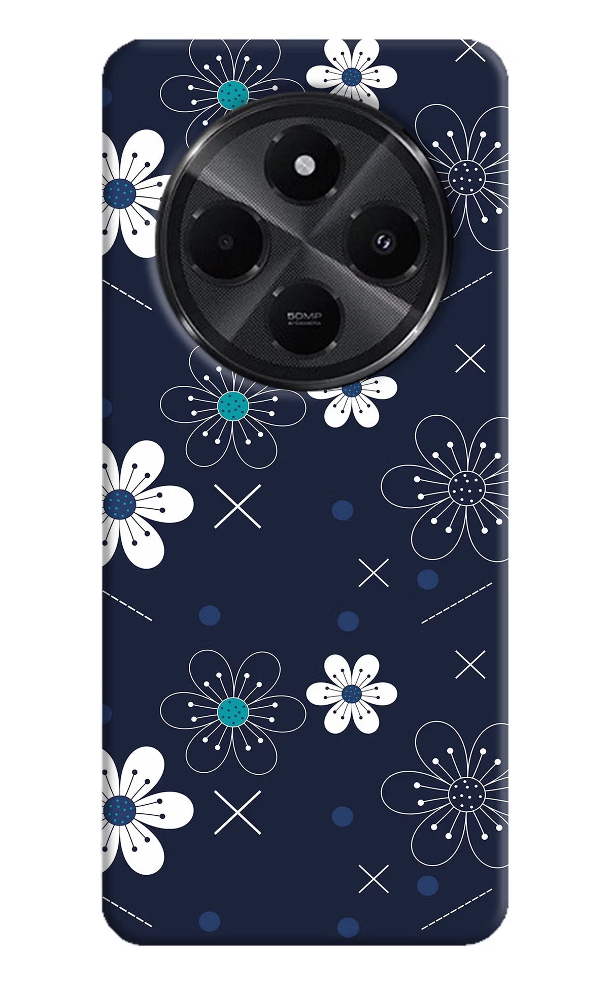 Flowers Redmi A4 5G Back Cover