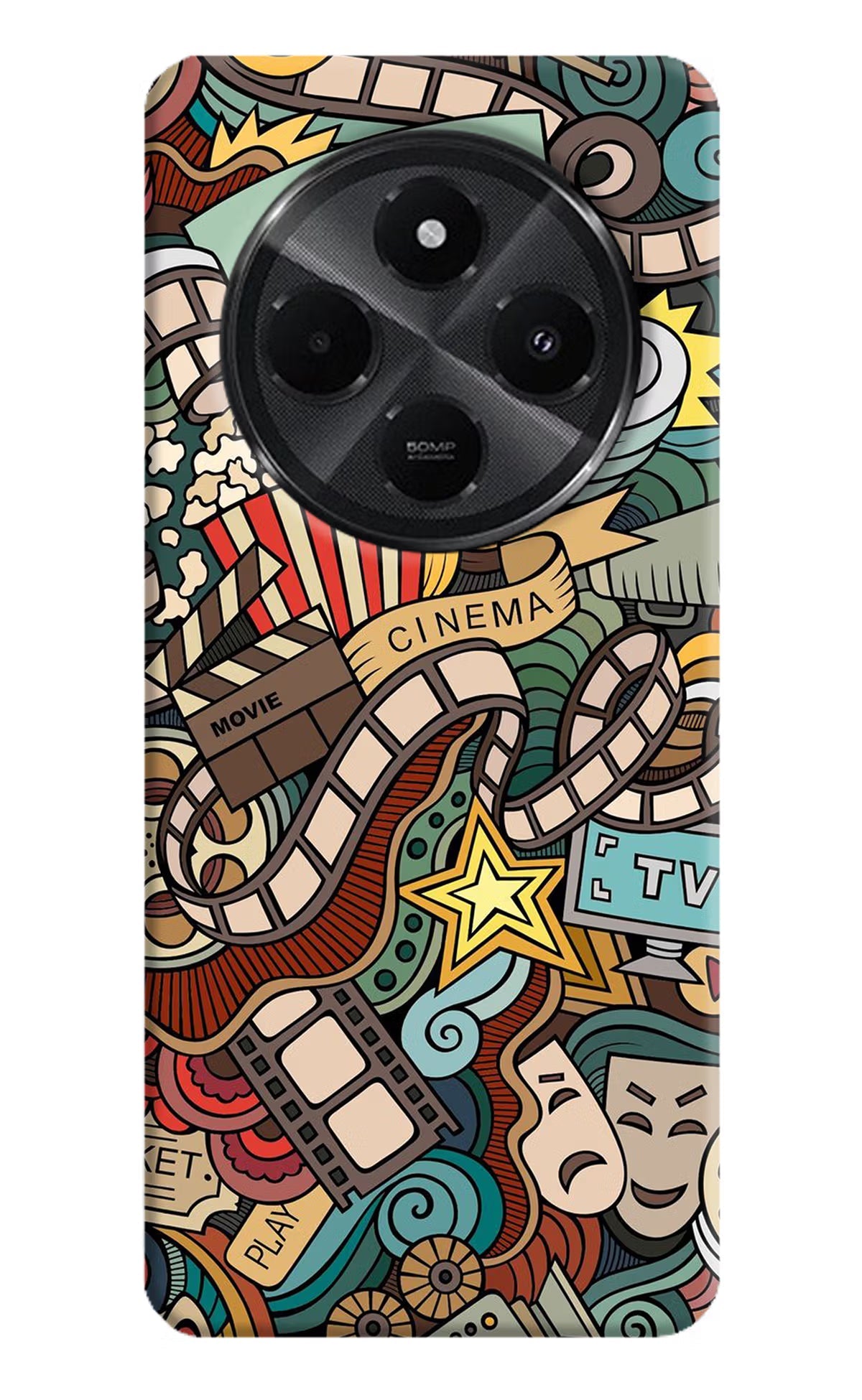 Cinema Abstract Redmi A4 5G Back Cover