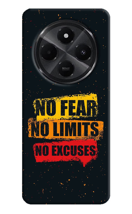 No Fear No Limits No Excuse Redmi A4 5G Back Cover