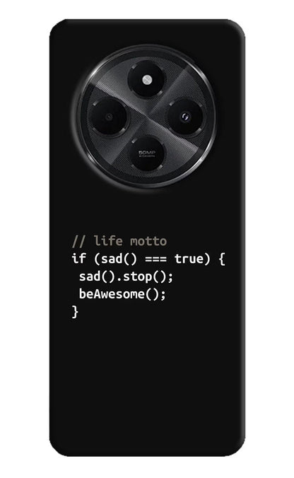 Life Motto Code Redmi A4 5G Back Cover