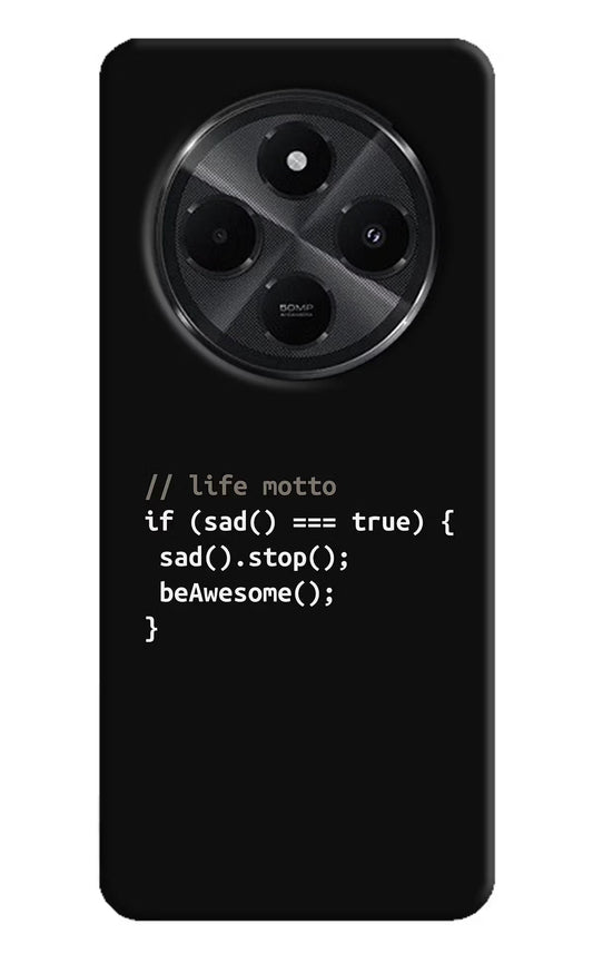 Life Motto Code Redmi A4 5G Back Cover