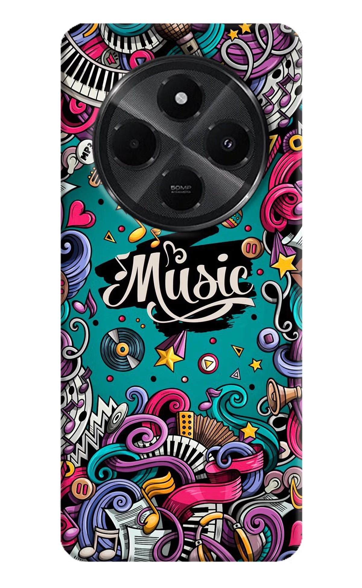 Music Graffiti Redmi A4 5G Back Cover