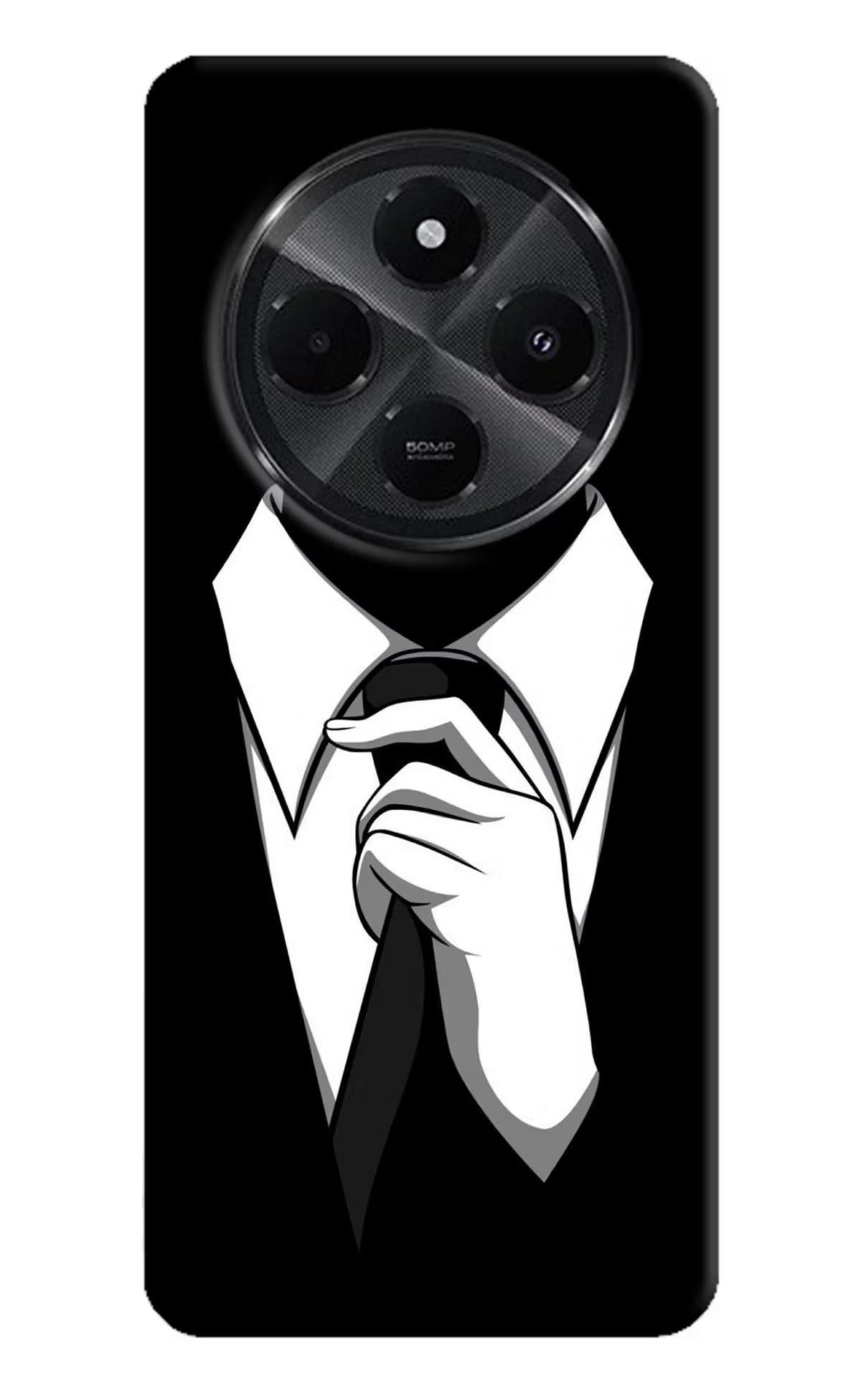 Black Tie Redmi A4 5G Back Cover