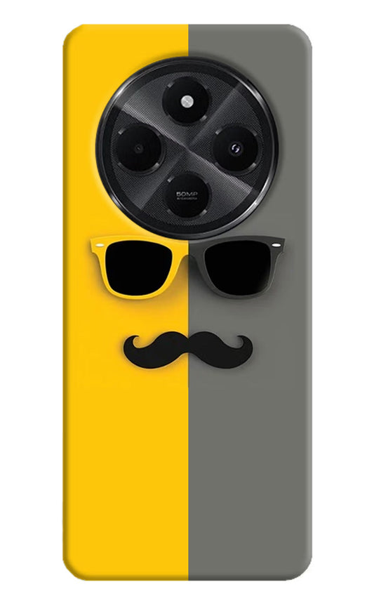 Sunglasses with Mustache Redmi A4 5G Back Cover