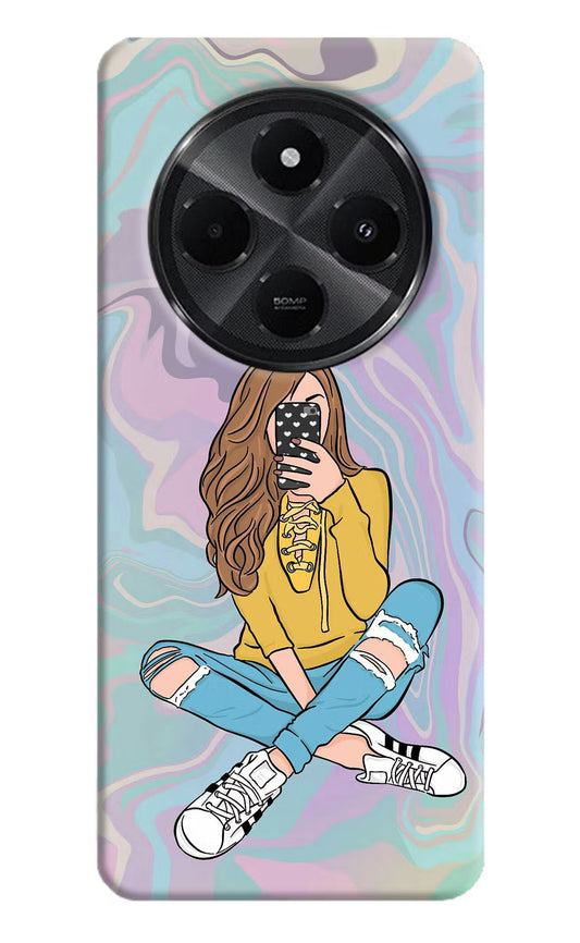 Selfie Girl Redmi A4 5G Back Cover