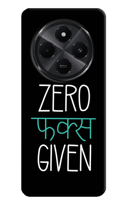 Zero Fucks Given Redmi A4 5G Back Cover