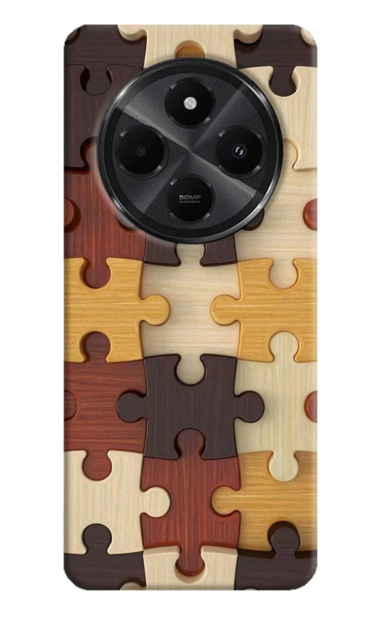 Wooden Puzzle Redmi A4 5G Back Cover
