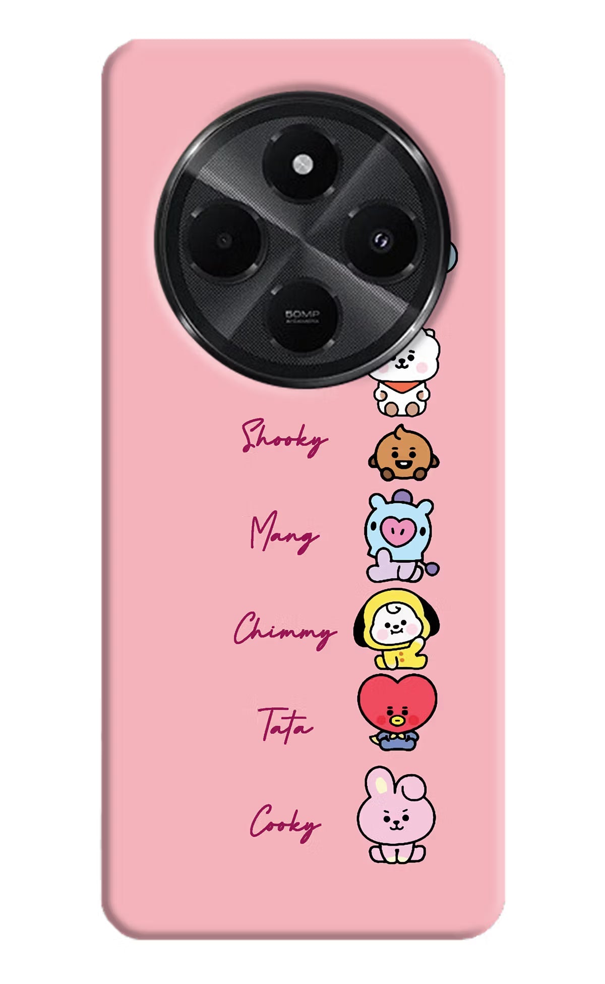 BTS names Redmi A4 5G Back Cover