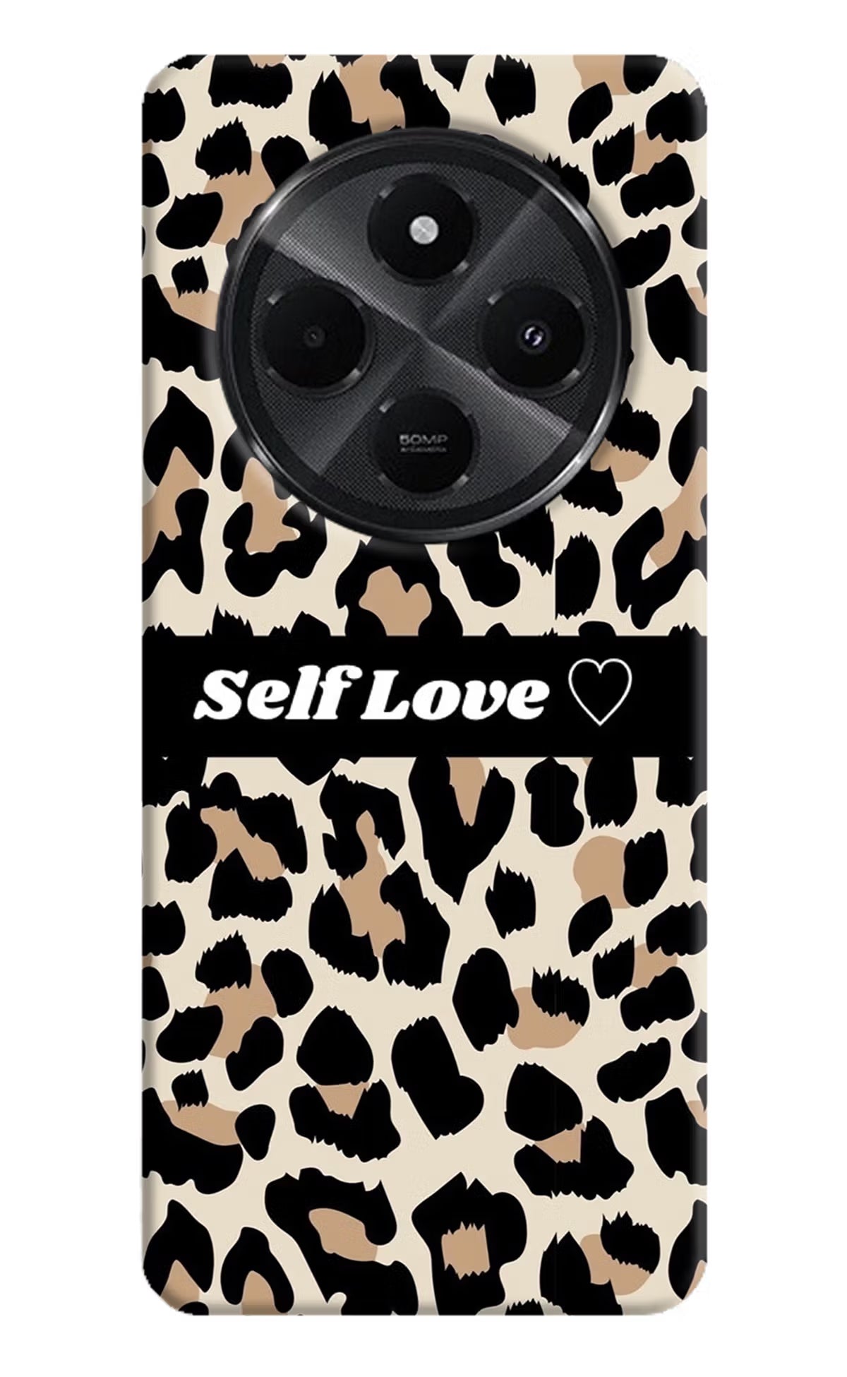 Leopard Print Self Love Redmi A4 5G Back Cover