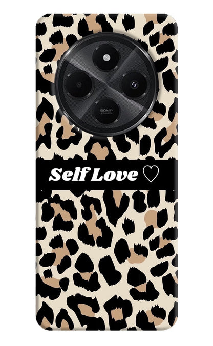 Leopard Print Self Love Redmi A4 5G Back Cover
