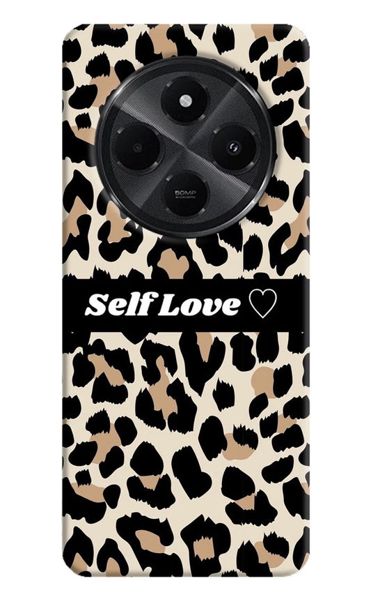 Leopard Print Self Love Redmi A4 5G Back Cover