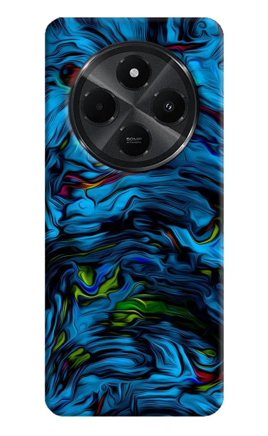Dark Blue Abstract Redmi A4 5G Back Cover