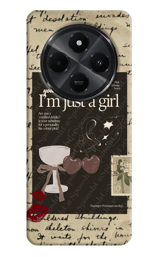 I am just a girl Redmi A4 5G Back Cover