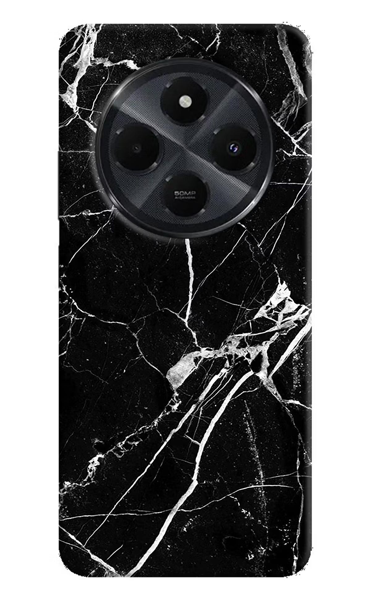 Black Marble Pattern Redmi 14C 5G Back Cover