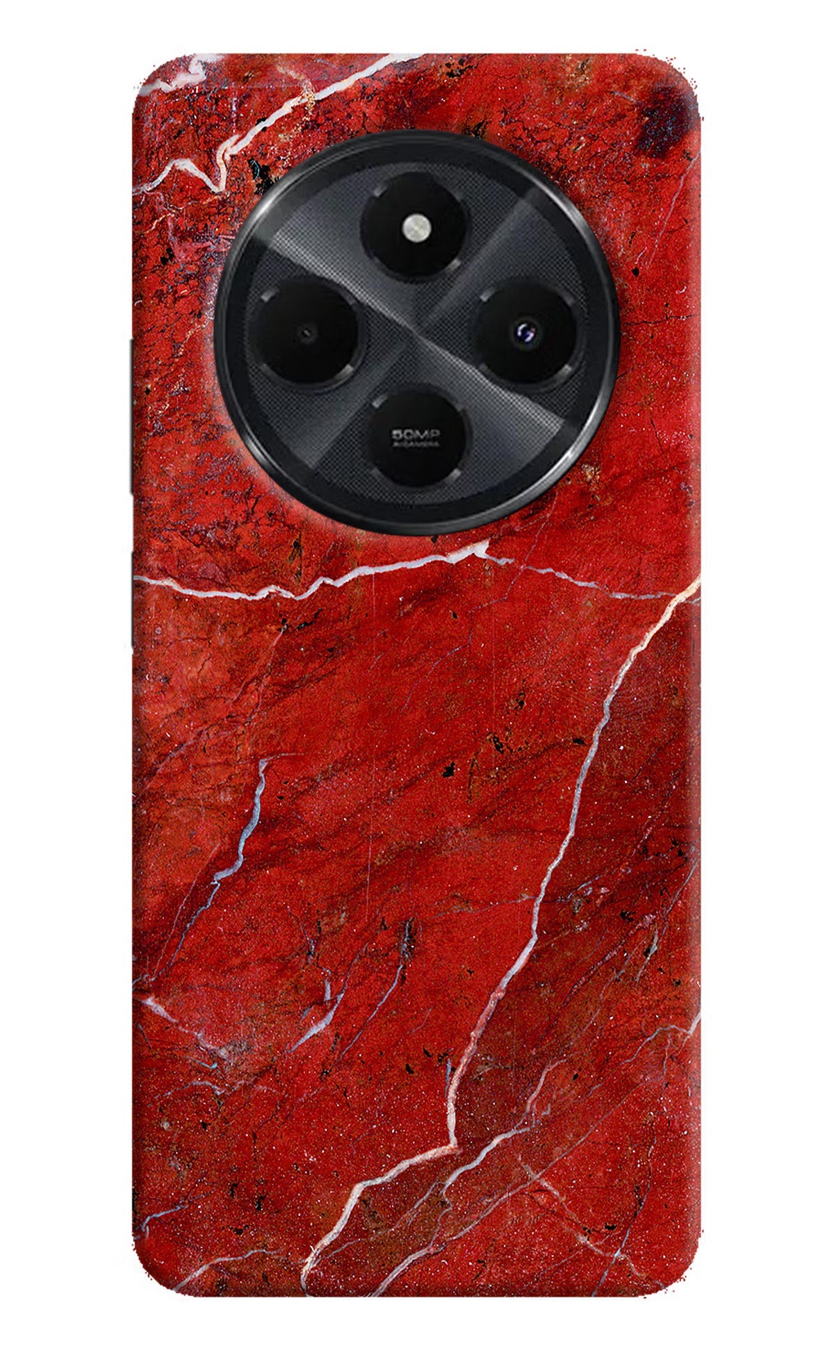 Red Marble Design Redmi 14C 5G Back Cover