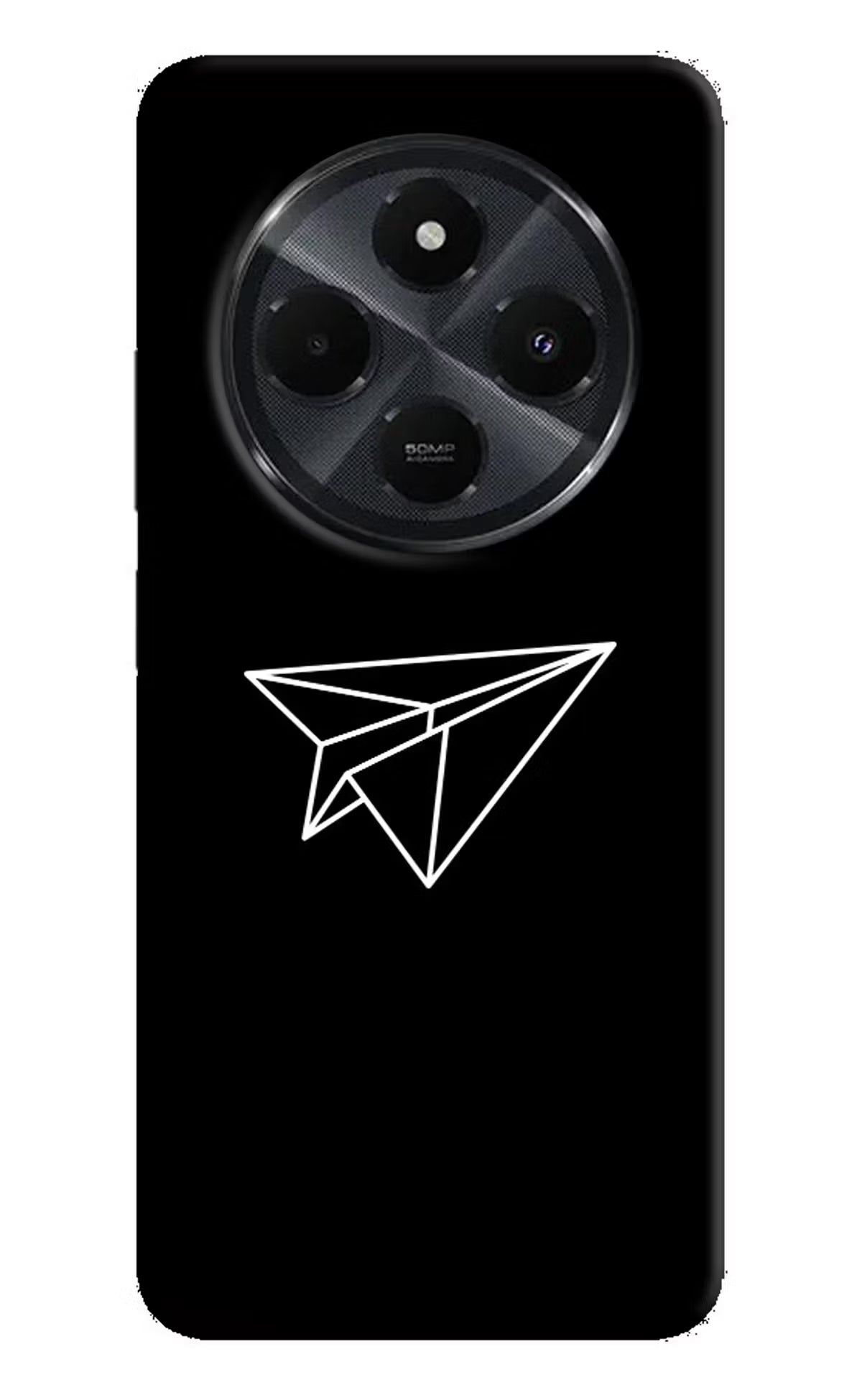 Paper Plane White Redmi 14C 5G Back Cover