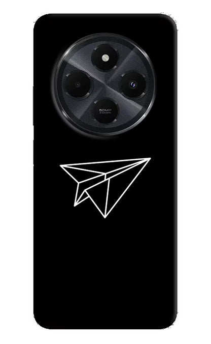 Paper Plane White Redmi 14C 5G Back Cover
