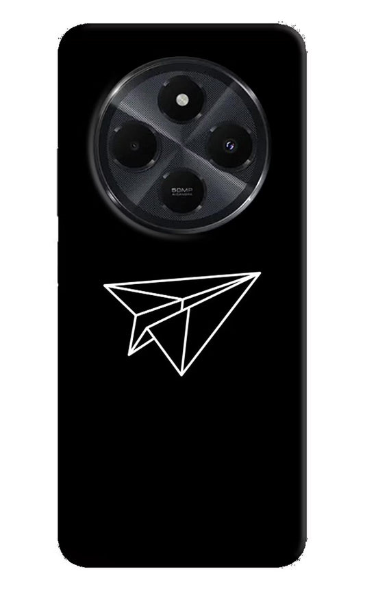 Paper Plane White Redmi 14C 5G Back Cover