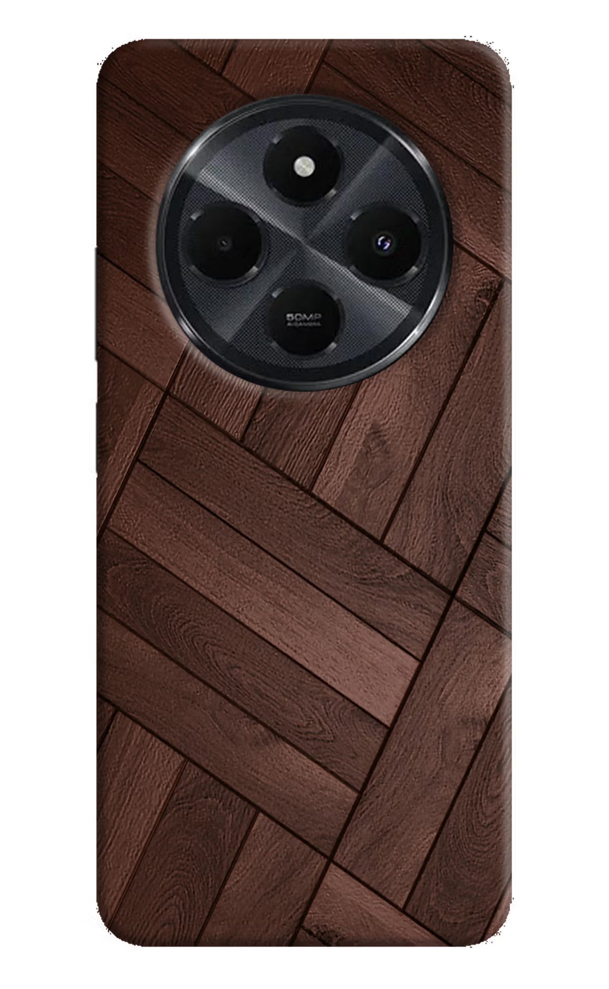Wooden Texture Design Redmi 14C 5G Back Cover