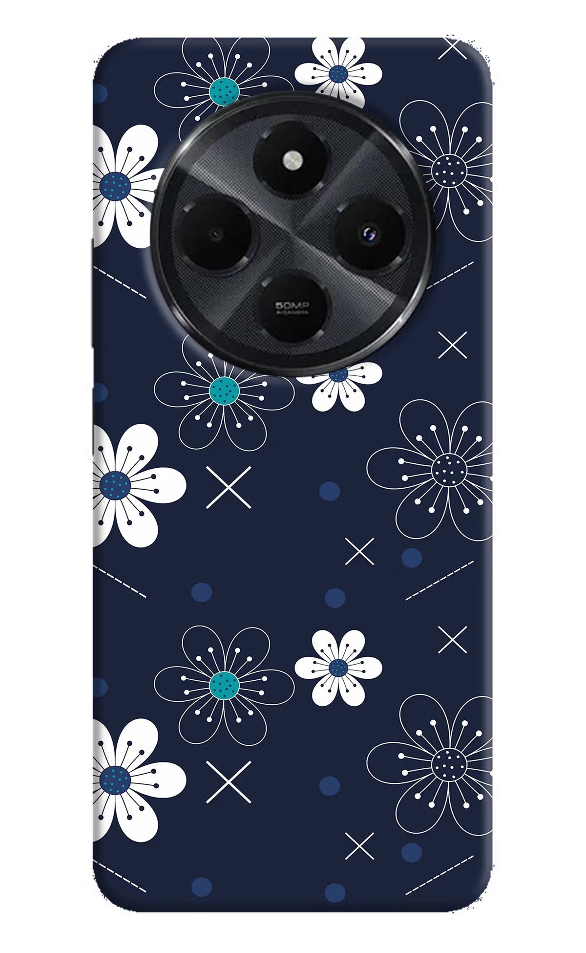 Flowers Redmi 14C 5G Back Cover