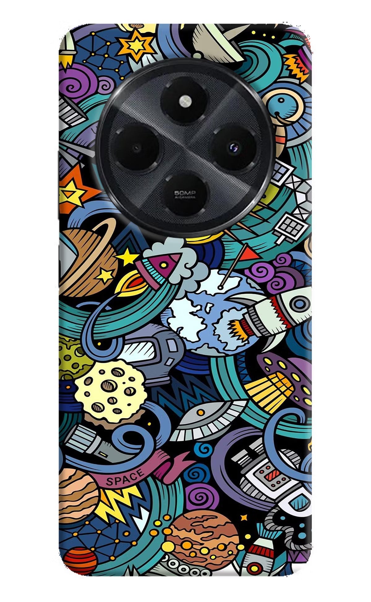 Space Abstract Redmi 14C 5G Back Cover