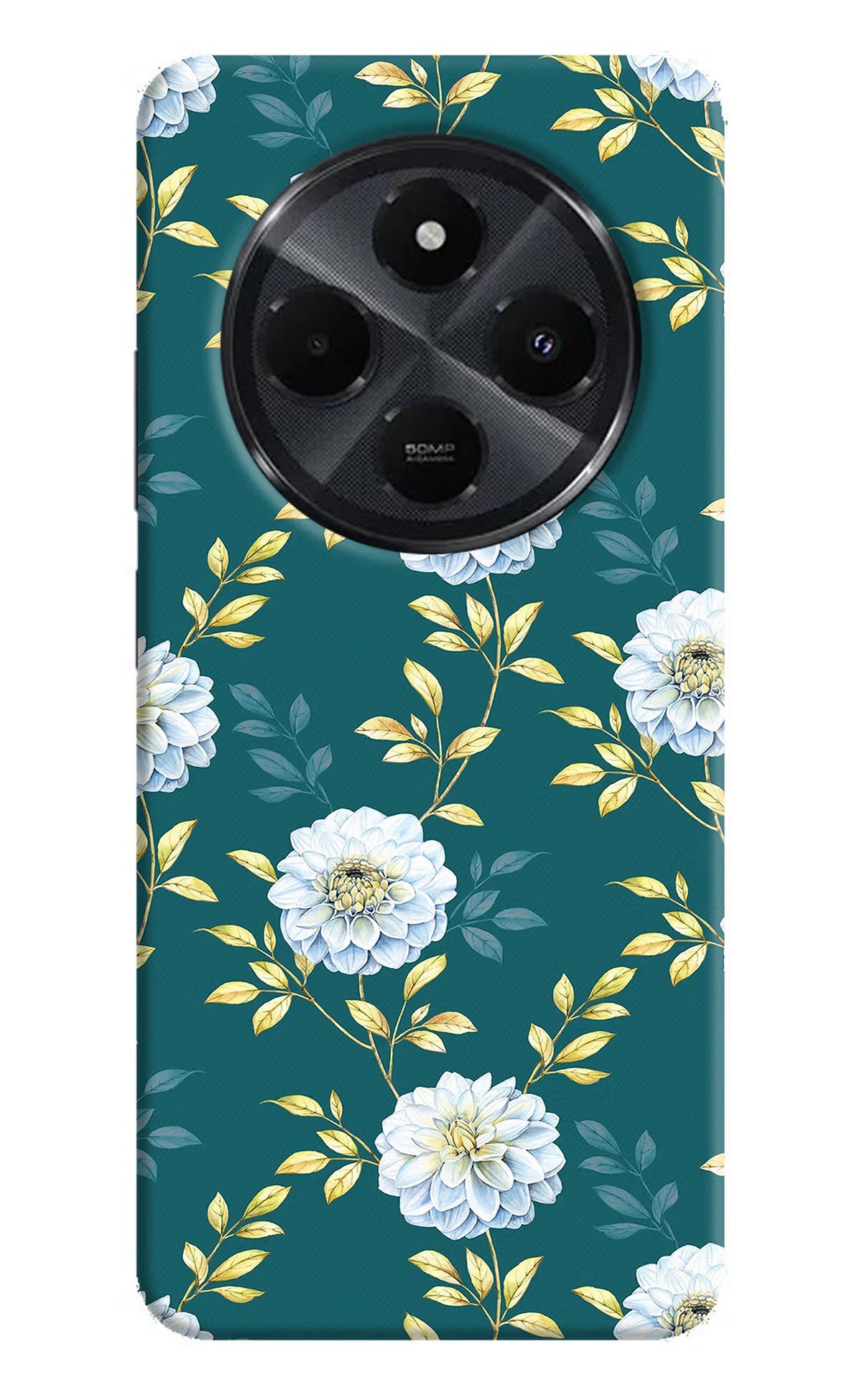Flowers Redmi 14C 5G Back Cover