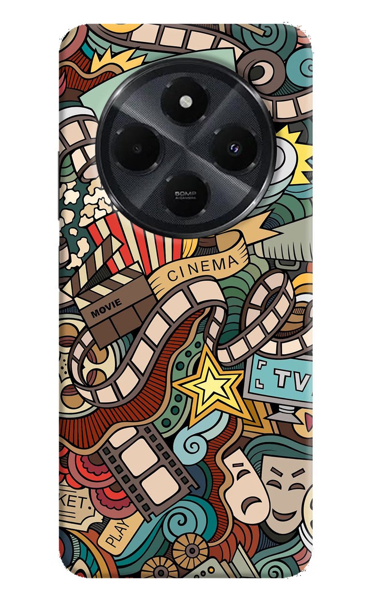 Cinema Abstract Redmi 14C 5G Back Cover