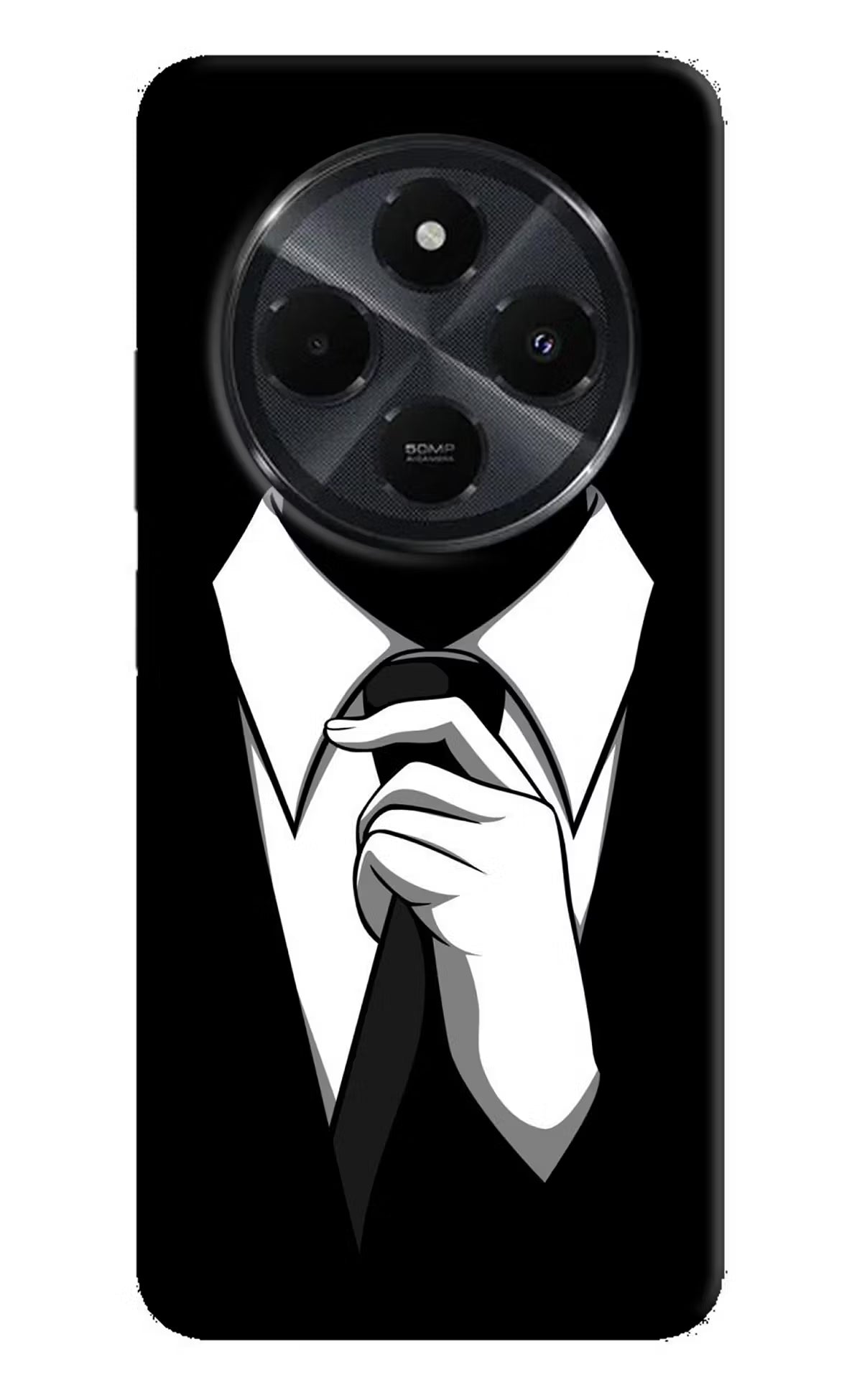 Black Tie Redmi 14C 5G Back Cover