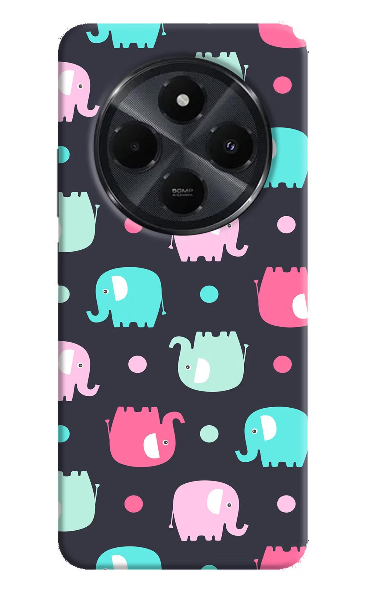 Elephants Redmi 14C 5G Back Cover