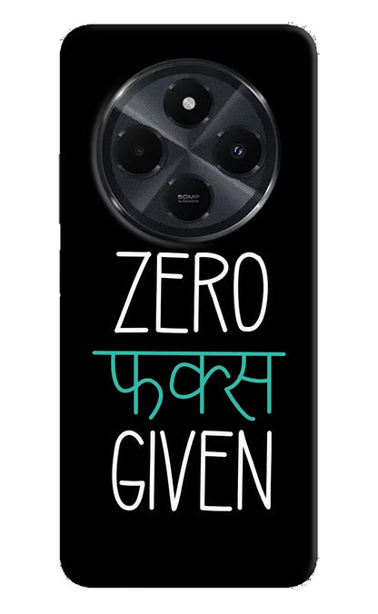 Zero Fucks Given Redmi 14C 5G Back Cover