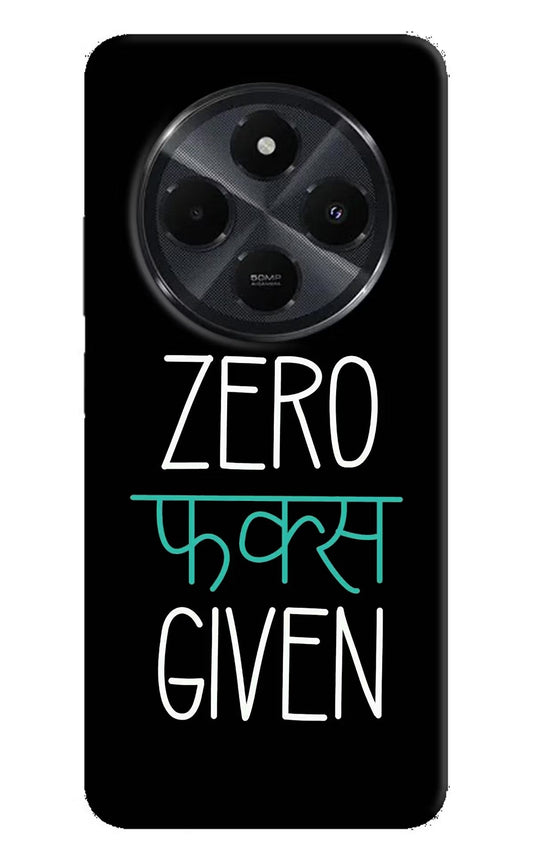 Zero Fucks Given Redmi 14C 5G Back Cover