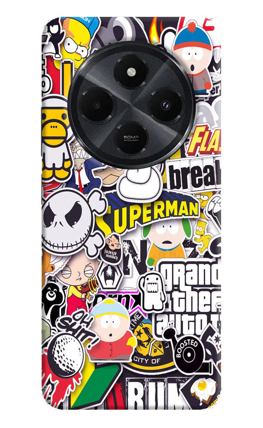 Sticker Bomb Redmi 14C 5G Back Cover