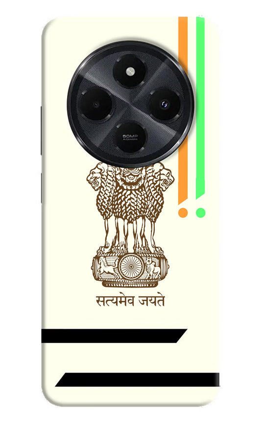 Satyamev Jayate Brown Logo Redmi 14C 5G Back Cover