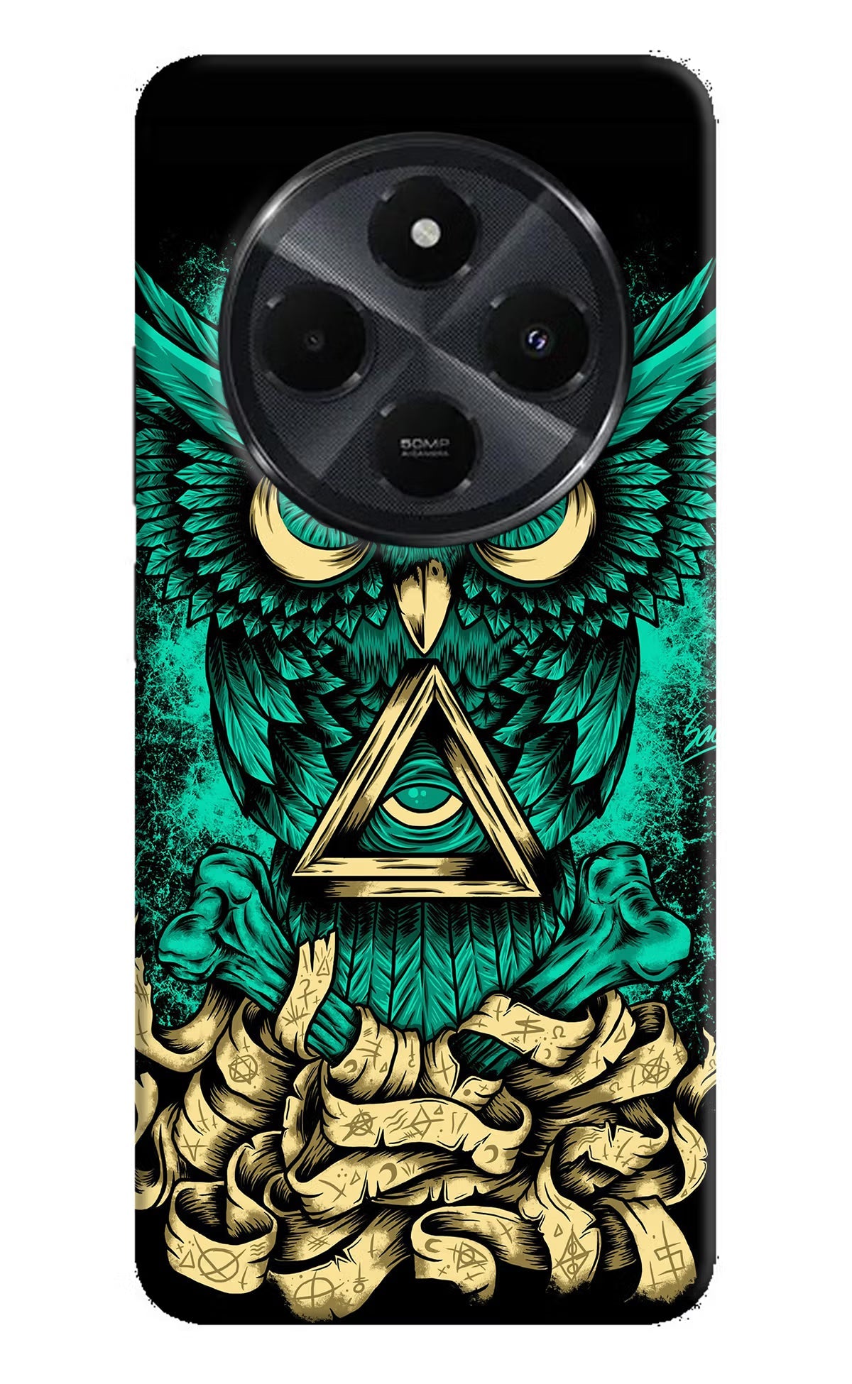 Green Owl Redmi 14C 5G Back Cover