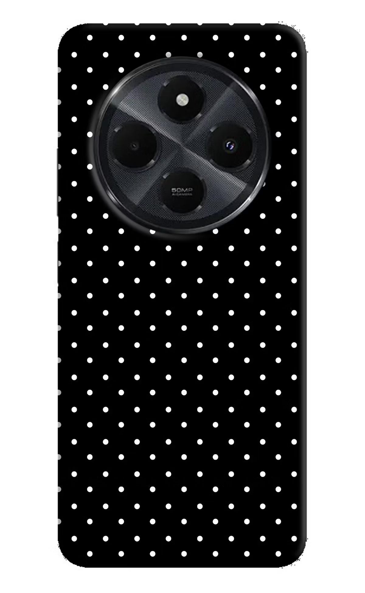 White Dots Redmi 14C 5G Back Cover
