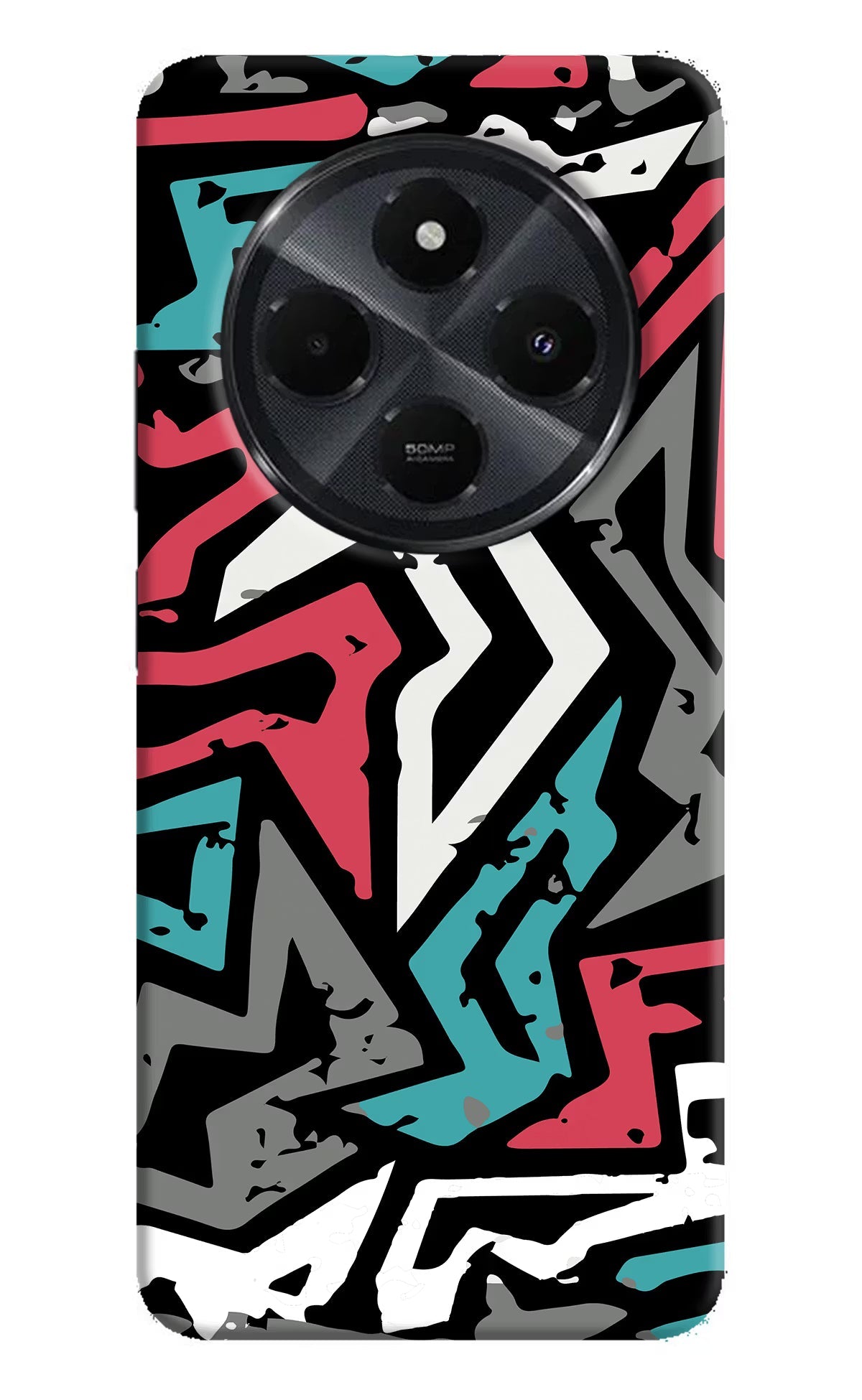 Geometric Graffiti Redmi 14C 5G Back Cover