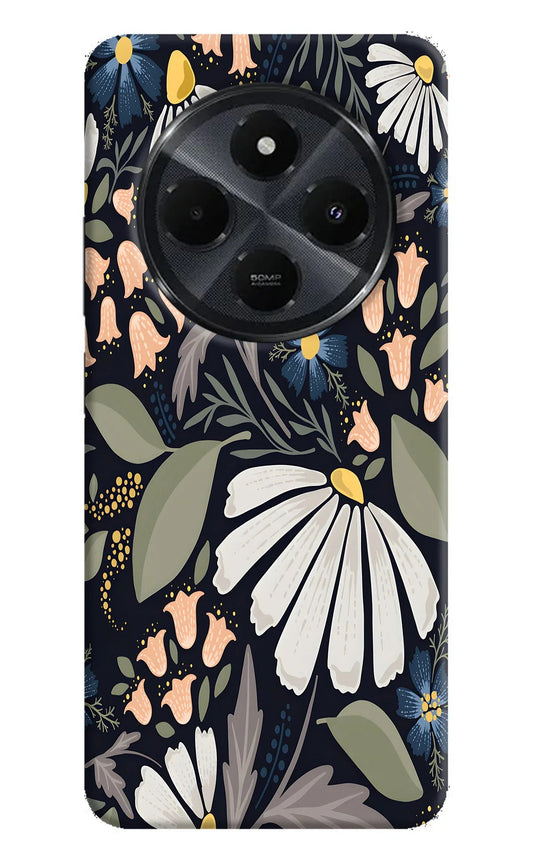 Flowers Art Redmi 14C 5G Back Cover