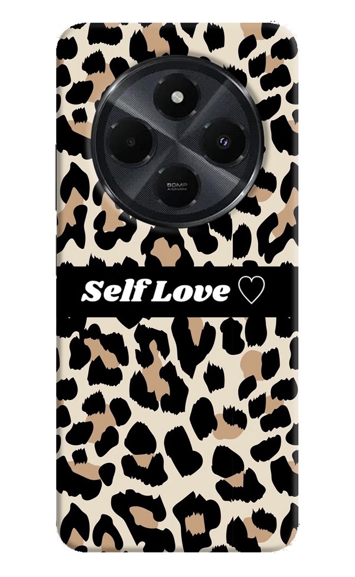 Leopard Print Self Love Redmi 14C 5G Back Cover