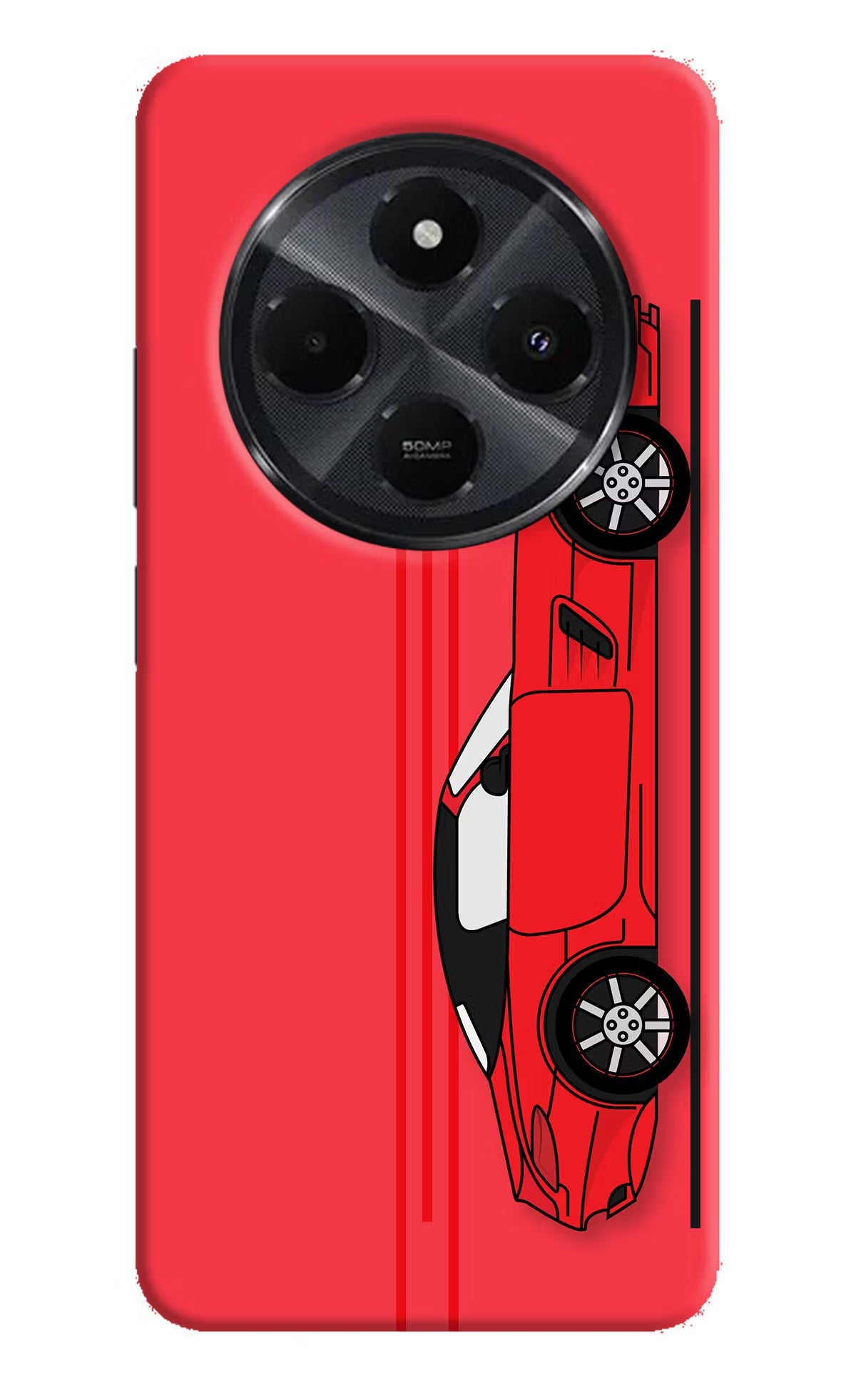 Red Velocity Redmi 14C 5G Back Cover