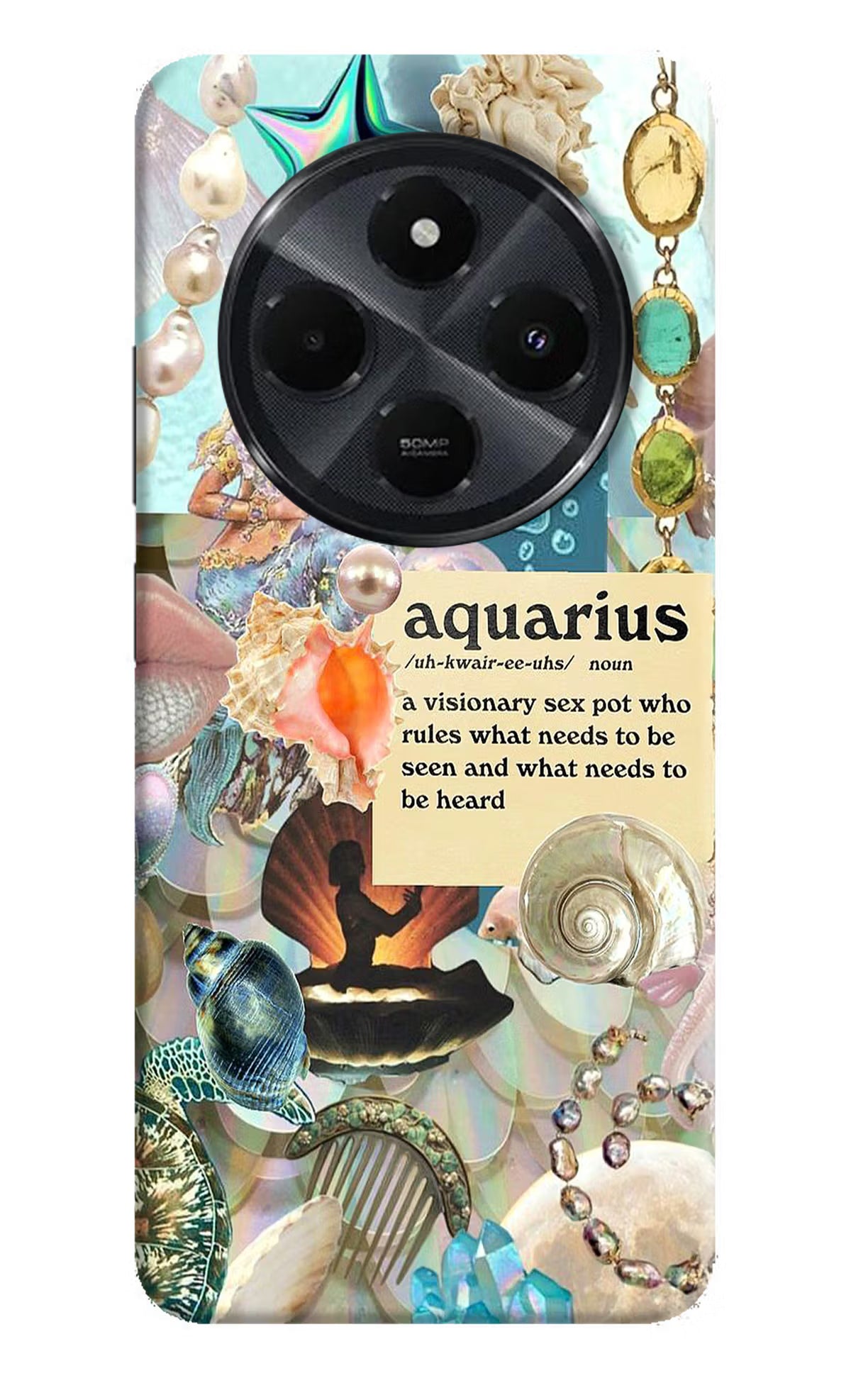 Aquarius Zodiac Redmi 14C 5G Back Cover