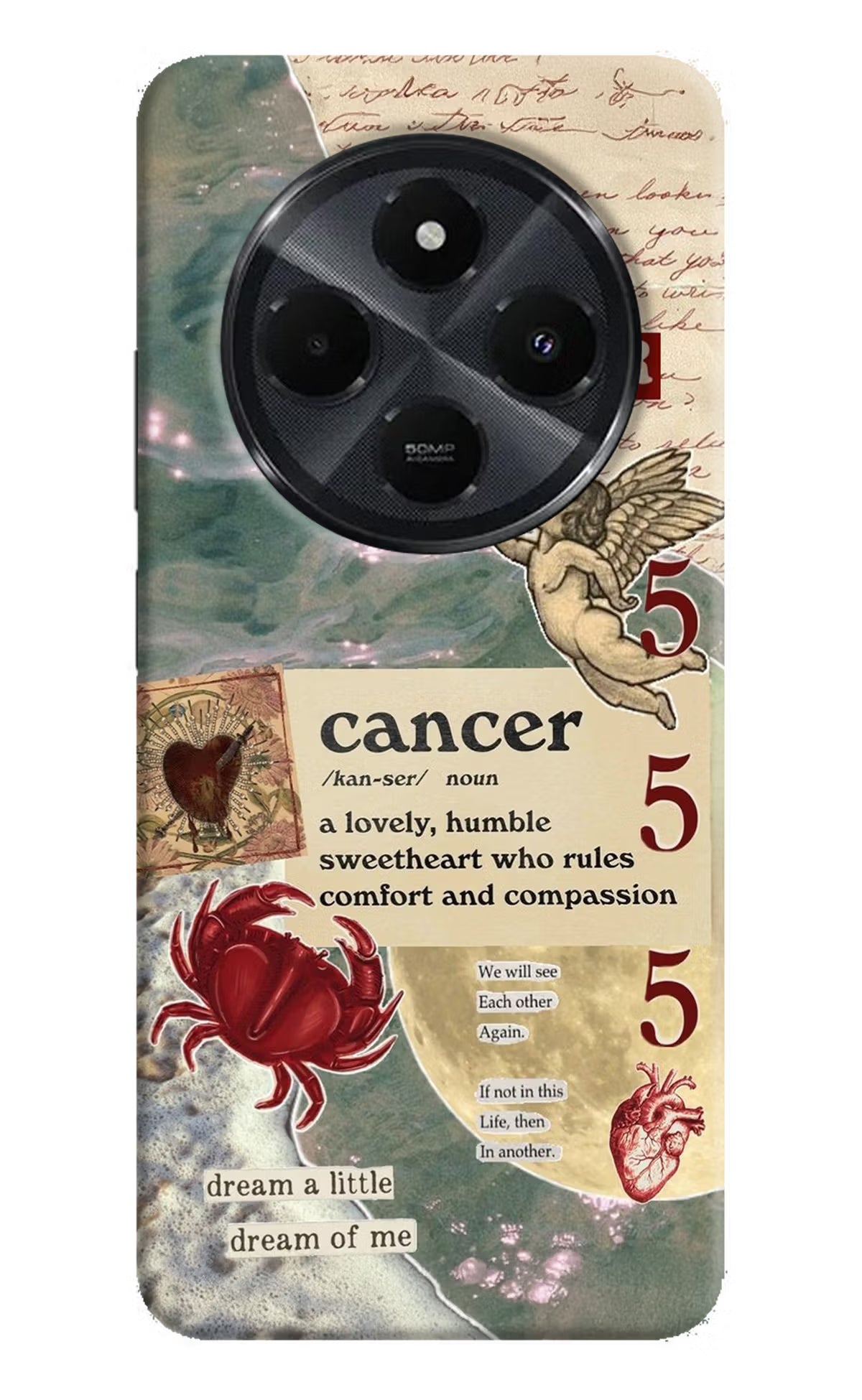 Cancer Zodiac Redmi 14C 5G Back Cover